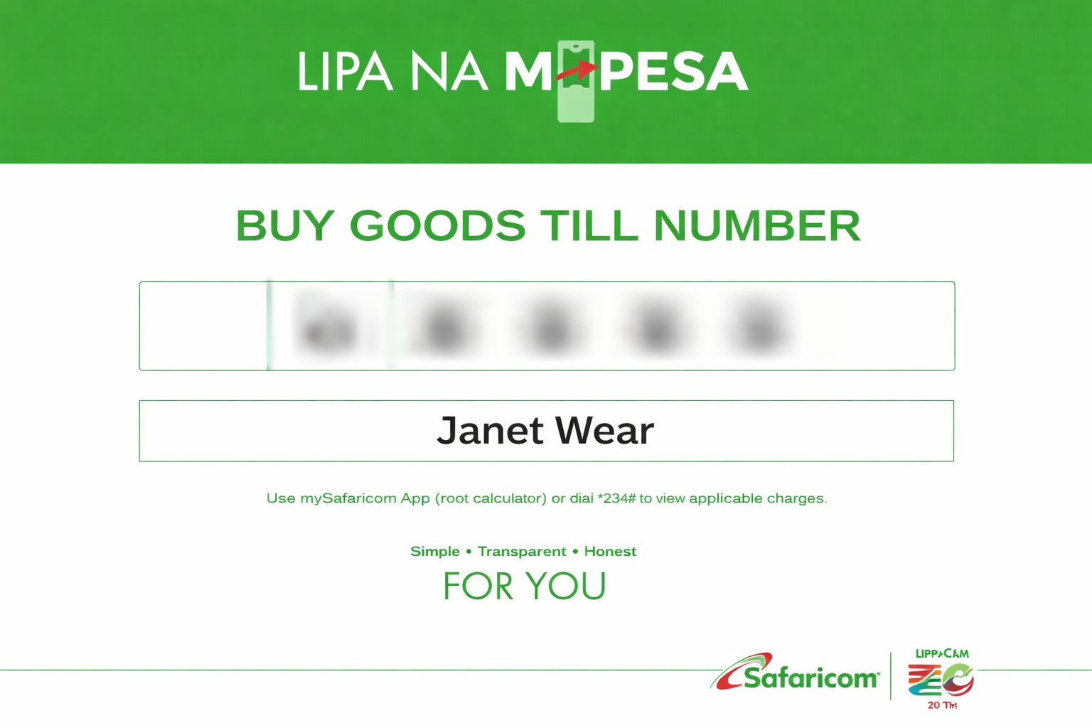 Lipa na M-Pesa Till